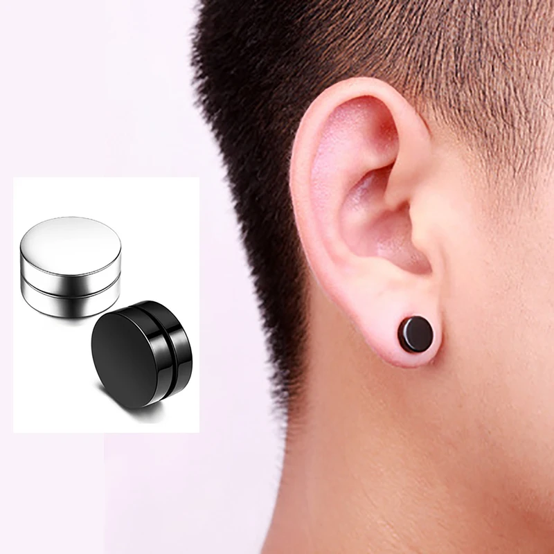 Non Piercing 1PC Strong Magnetic Ear Clip Stainless Steel Punk Fake Piercing Magnet Earrings Men Women Accessories Jewelry
Non Piercing 1PC Strong Magnetic Ear Clip Stainless Steel Punk Fake Piercing Magnet Earrings Men Women Accessories Jewelry