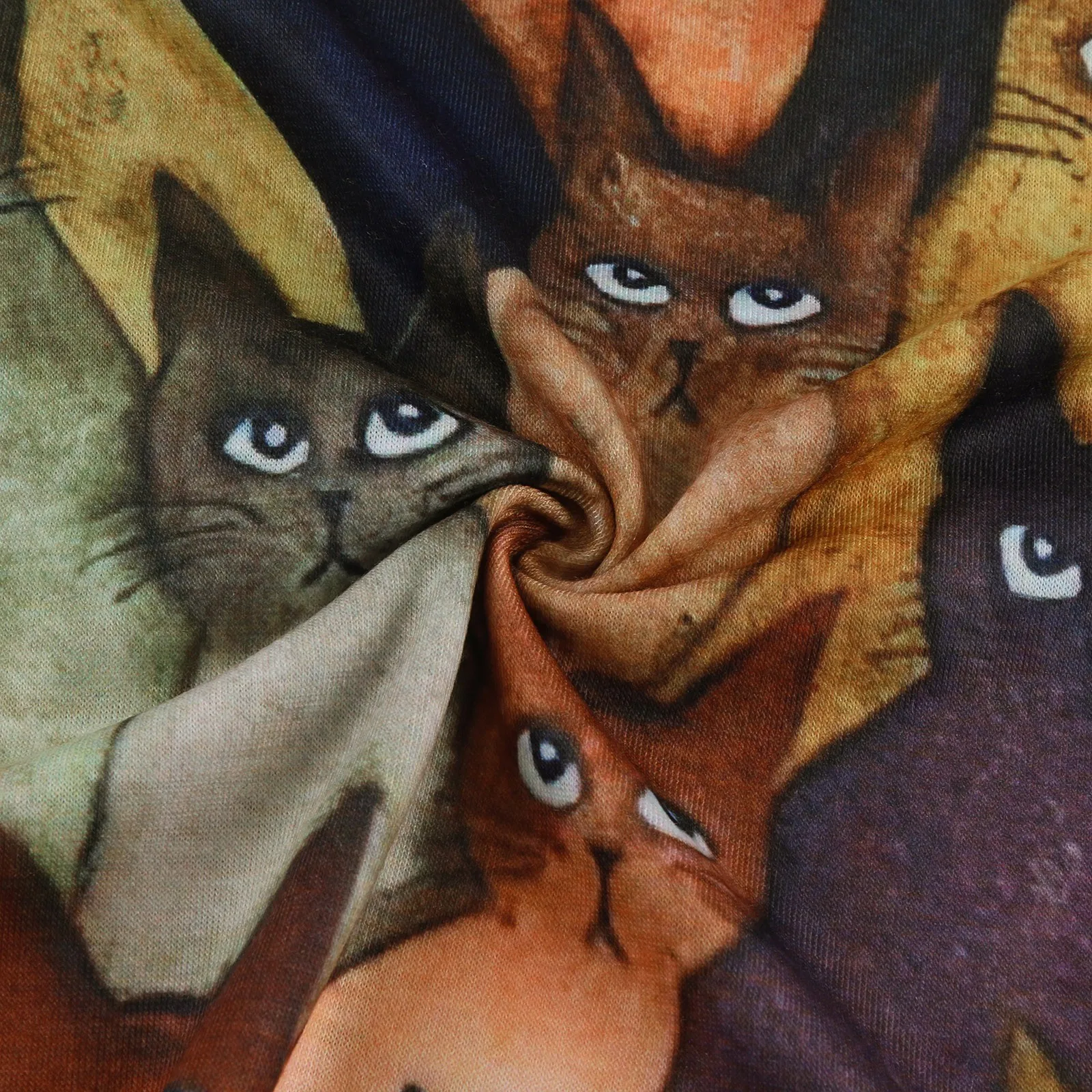 Women's Long Sleeve Cat Print Top Ladies Animal Print Shirt Fleece O-Neck Top Fashion Cotton Casual Top D*
Women's Long Sleeve Cat Print Top Ladies Animal Print Shirt Fleece O-Neck Top Fashion Cotton Casual Top D*