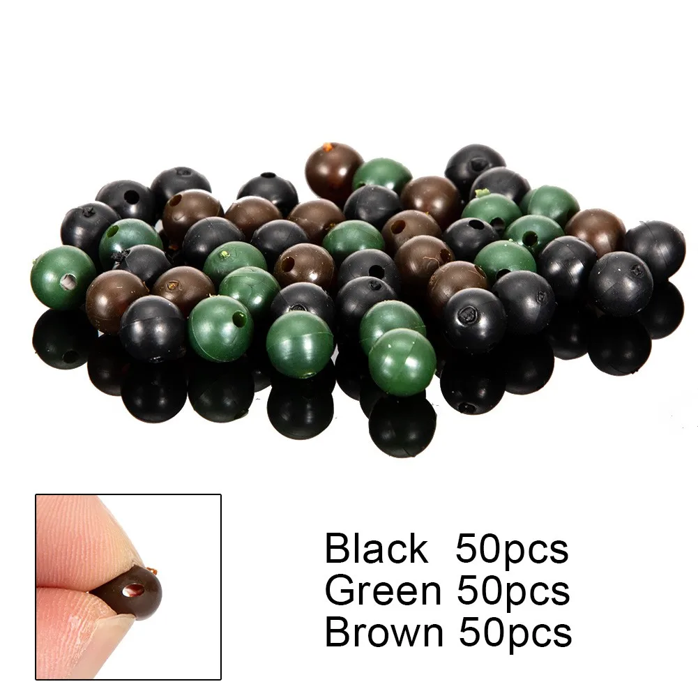 50pcs/bag Carp Fishing Beads Round Soft Silicone Black Green Brown Gray Carp Fishing Beads Soft Beads Anti-collision 6mm/ 8mm
50pcs/bag Carp Fishing Beads Round Soft Silicone Black Green Brown Gray Carp Fishing Beads Soft Beads Anti-collision 6mm/ 8mm