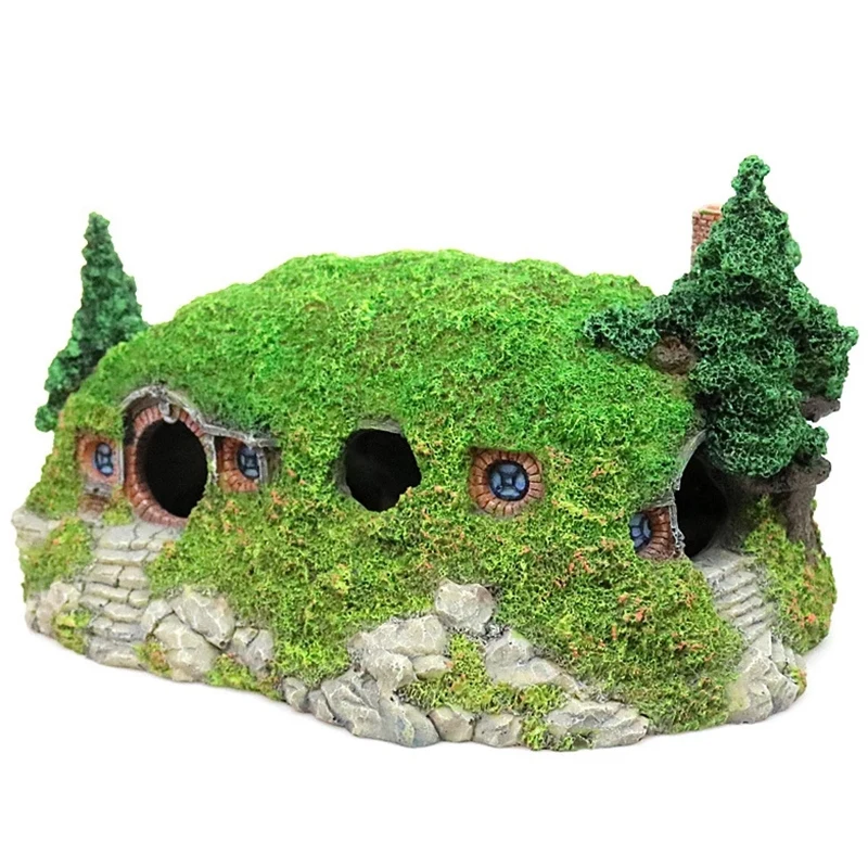 Aquarium Decoration Resin Dwarf House Shape Aquarium Cave Decor Fish Bowl Ornament Lizard Tortoise Hiding Box Fish Tank
Aquarium Decoration Resin Dwarf House Shape Aquarium Cave Decor Fish Bowl Ornament Lizard Tortoise Hiding Box Fish Tank