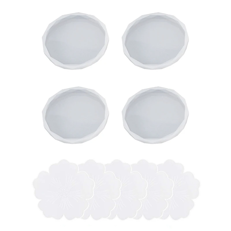 LUDA 4Pcs Resin Coaster Mold, For Resin Love Diamond Pendant Mould With Silicone Flower Coaster Resin Casting Mold
LUDA 4Pcs Resin Coaster Mold, For Resin Love Diamond Pendant Mould With Silicone Flower Coaster Resin Casting Mold