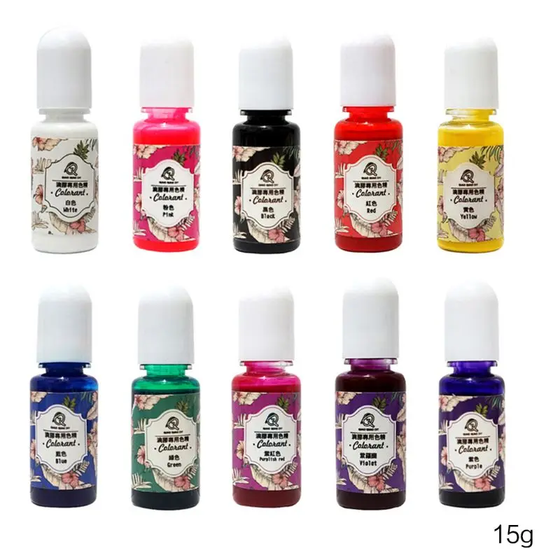 10 Pcs/set Handmade Jewelry Accessories Oily Dye Color Fine DIY Crystal Epoxy Tasteless Coloring Pigment Agent 
10 Pcs/set Handmade Jewelry Accessories Oily Dye Color Fine DIY Crystal Epoxy Tasteless Coloring Pigment Agent