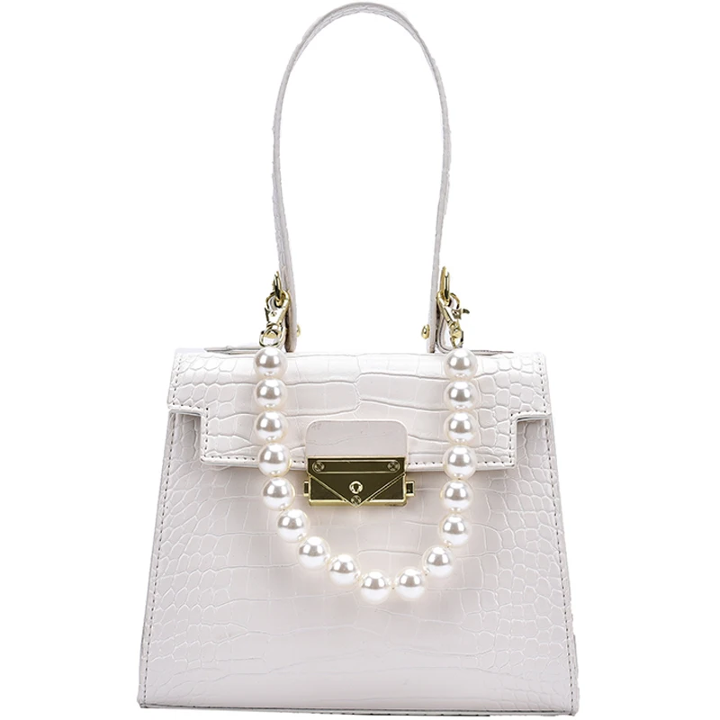 Crocodile pattern Pearl Tote bag 2020 Fashion New High-quality PU Leather Women's Designer Handbag Travel Shoulder Messenger Bag
Crocodile pattern Pearl Tote bag 2020 Fashion New High-quality PU Leather Women's Designer Handbag Travel Shoulder Messenger Bag