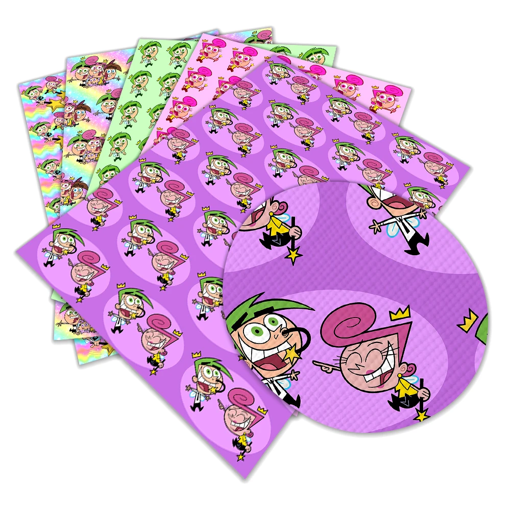 The Fairly OddParents Faux PU Leather Fabric Cartoon Faux Leather for DIY Women Sewing Material 22*30cm
The Fairly OddParents Faux PU Leather Fabric Cartoon Faux Leather for DIY Women Sewing Material 22*30cm