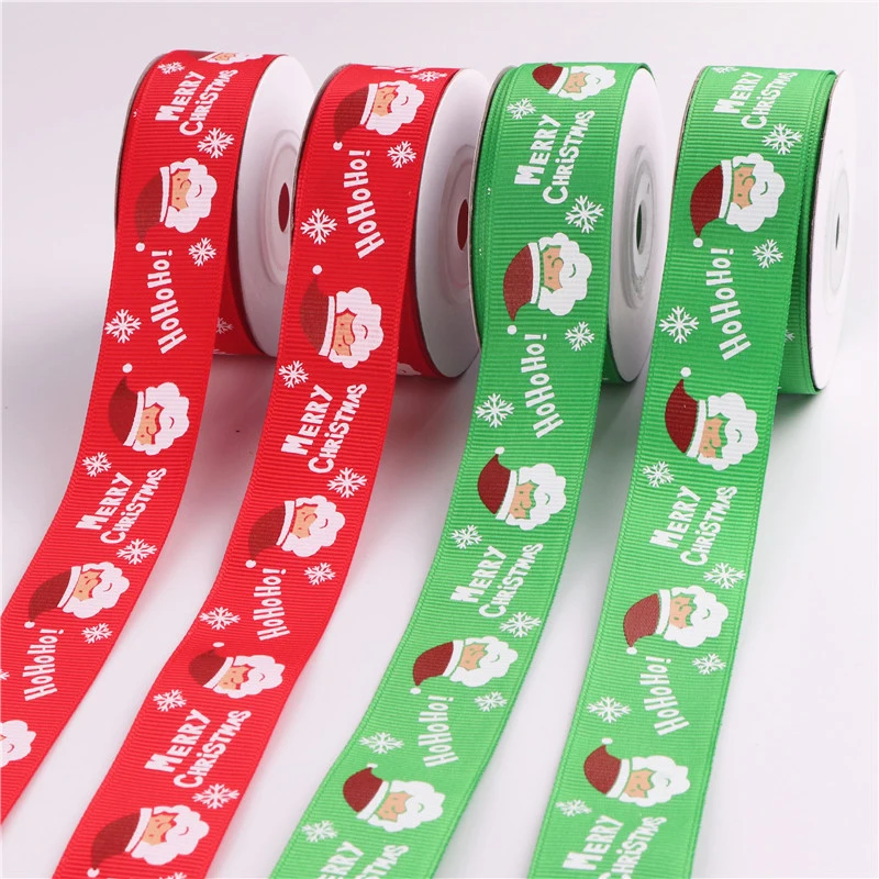 1 Roll 10 Yards Width 2.5cm Red Green Merry Christmas Happy Santa Claus Silk Ribbon Rope Christmas New Year Home Garden Decor
1 Roll 10 Yards Width 2.5cm Red Green Merry Christmas Happy Santa Claus Silk Ribbon Rope Christmas New Year Home Garden Decor