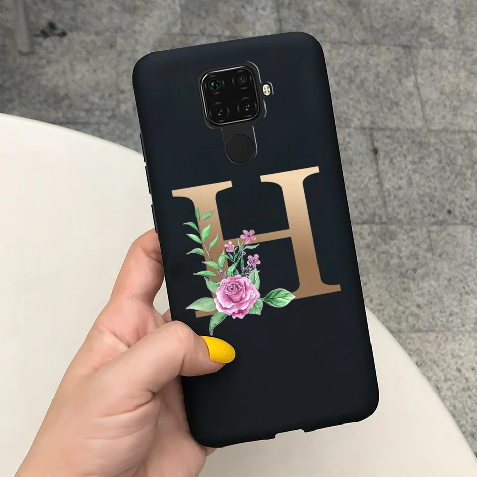 For Huawei Mate 30 Lite Case Luxury Personalise Capital Letters Name TPU Phone Mate30 Global Nova 5Z 5iPro Capa | Мобильные телефоны