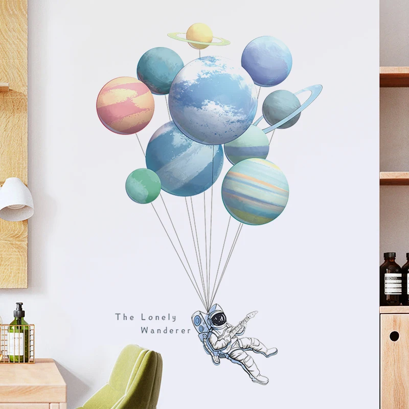 Creative Planets Astronaut wall sticker Kids room decor Home Self-adhesive Bedroom Entrance Wall decoration Cartoon Stickers
Creative Planets Astronaut wall sticker Kids room decor Home Self-adhesive Bedroom Entrance Wall decoration Cartoon Stickers