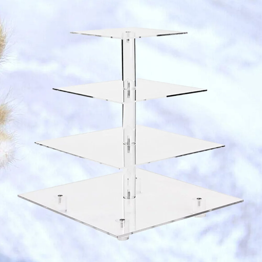 4 Layers Square Acrylic Cake Stand Cupcake Holder Shelf Stackable Detachable Wedding Birthday Party Cup Cake Display Holder
4 Layers Square Acrylic Cake Stand Cupcake Holder Shelf Stackable Detachable Wedding Birthday Party Cup Cake Display Holder
