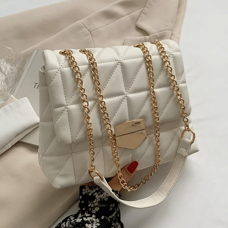 Luxury Brand Women Shoulder Bags Diamond Lattice Handbags for Girls Leather Crossbody Bag Chains Flap Messenger Bag Female Sac
Luxury Brand Women Shoulder Bags Diamond Lattice Handbags for Girls Leather Crossbody Bag Chains Flap Messenger Bag Female Sac