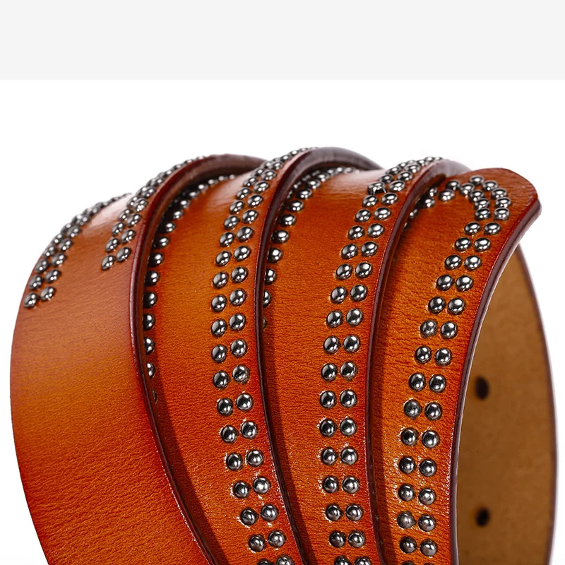 new styles female genuine leather rivet belts Luxury Designer Punk Belts fashion High Quality Male womenpin buckle female belts
new styles female genuine leather rivet belts Luxury Designer Punk Belts fashion High Quality Male womenpin buckle female belts