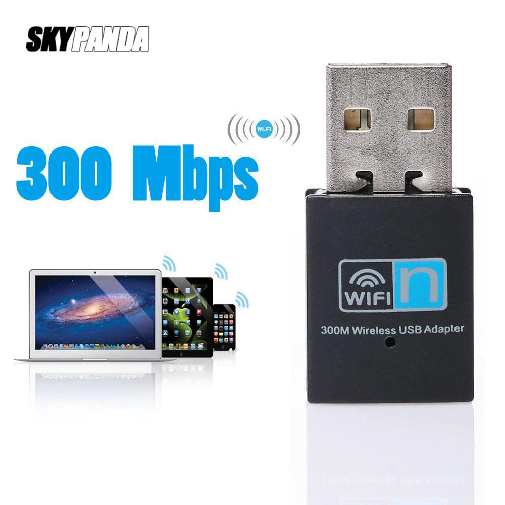300 Мбит/с USB WiFi адаптер настенный проникновения Беспроводная LAN сетевая карта Wi-Fi