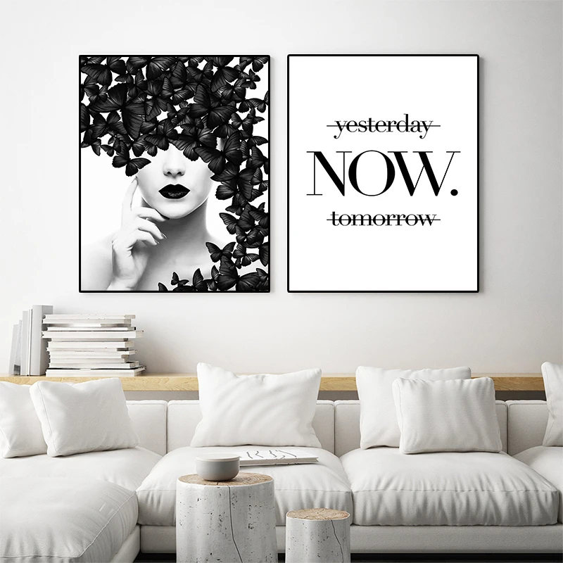 Black White Butterfly Woman Canvas Painting Poster Prints Modern Abstract Wall Art Nordic Living Room Home Decoration Picture
Black White Butterfly Woman Canvas Painting Poster Prints Modern Abstract Wall Art Nordic Living Room Home Decoration Picture