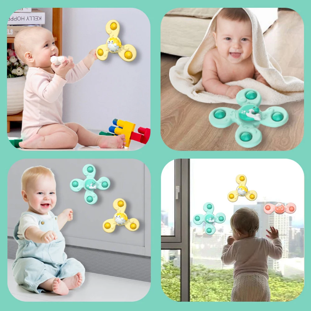 3pcs Baby Bath Spinning Toy Funny Animal Spinner Toys With Suction Cups Windmill Spinner Baby Stress Decompresssion Toys 
3pcs Baby Bath Spinning Toy Funny Animal Spinner Toys With Suction Cups Windmill Spinner Baby Stress Decompresssion Toys