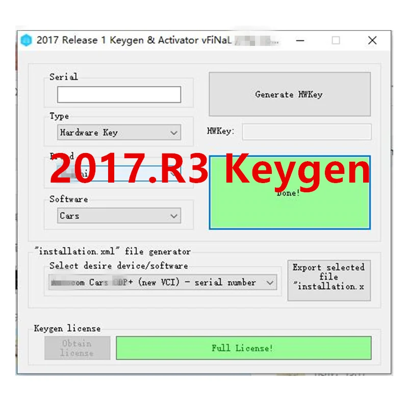 2021 новейшее 2017.R3 программное обеспечение keygen 2017,3 для delphis DVD vd ds150e cdp keygen autocoms pro obd2 автомобильный диагностический инструмент
2021 новейшее 2017.R3 программное обеспечение keygen 2017,3 для delphis DVD vd ds150e cdp keygen autocoms pro obd2 автомобильный диагностический инструмент