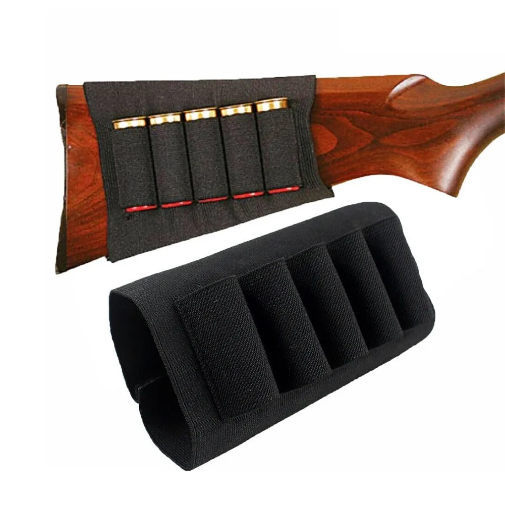5 Round 12/20 Gauge Outdoors Hunting Buttstock Shell Holder Ammo Pouch Holster Carrier Holder Pouch For Outdoor Sport
5 Round 12/20 Gauge Outdoors Hunting Buttstock Shell Holder Ammo Pouch Holster Carrier Holder Pouch For Outdoor Sport