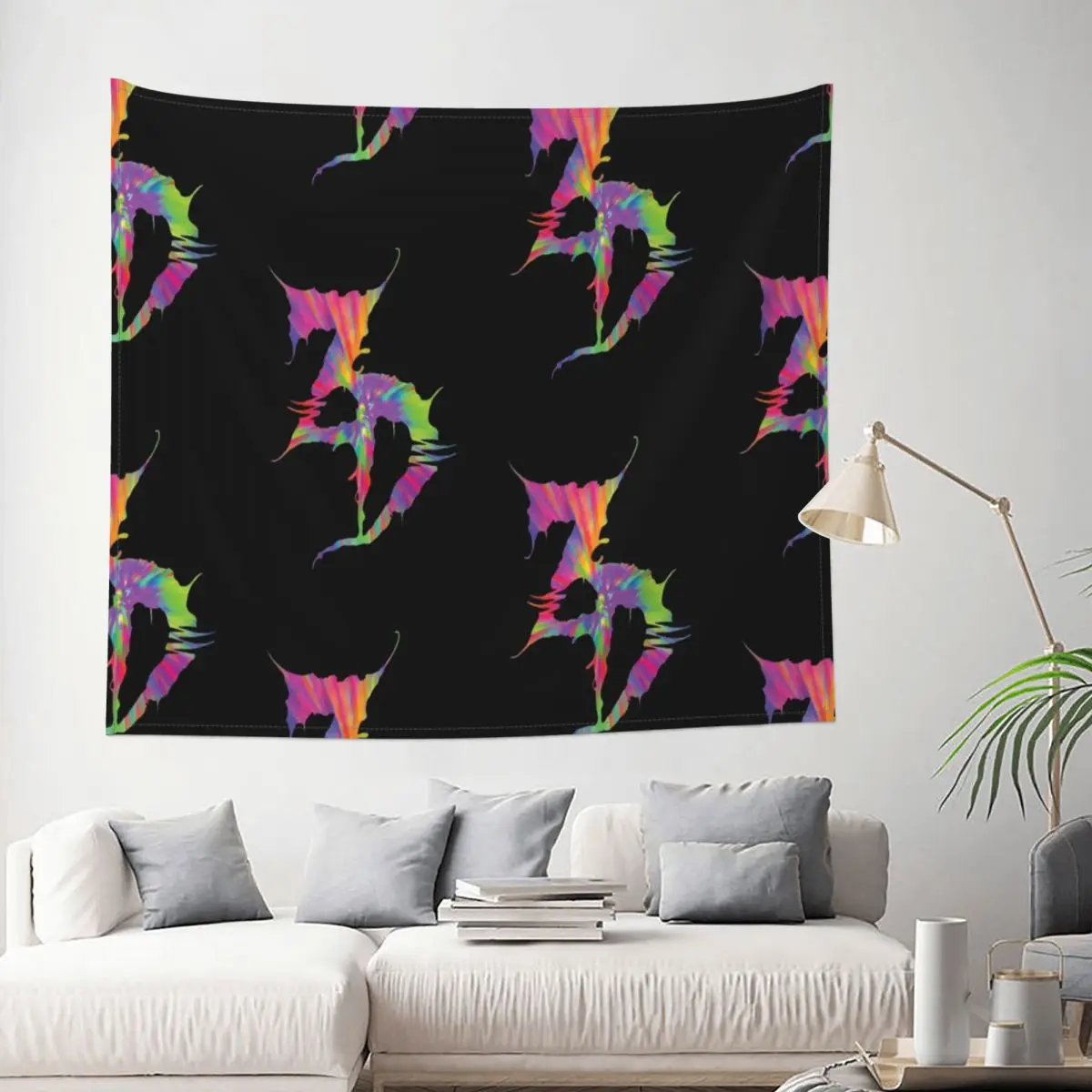 

Zeds Dead Tapestry Psychedelic Trippy Colorful Abstract Decoration Wall Room Home Decor Hanging Bedroom Kawaii Pattern Style
