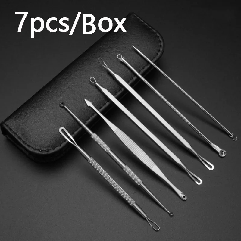 Stainless Steel Blackhead Remover Tool Kit Acne Removal Needles Cleaner Tweezers Pimple Blemish Extractor Face Skin Care Beauty
Stainless Steel Blackhead Remover Tool Kit Acne Removal Needles Cleaner Tweezers Pimple Blemish Extractor Face Skin Care Beauty