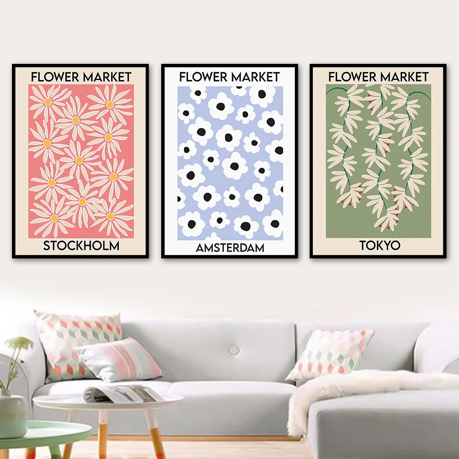 Retro Fresh Floral Abstract Flower Market Wall Art Canvas Painting Nordic Posters And Prints Wall Pictures For Living Room Decor
Retro Fresh Floral Abstract Flower Market Wall Art Canvas Painting Nordic Posters And Prints Wall Pictures For Living Room Decor