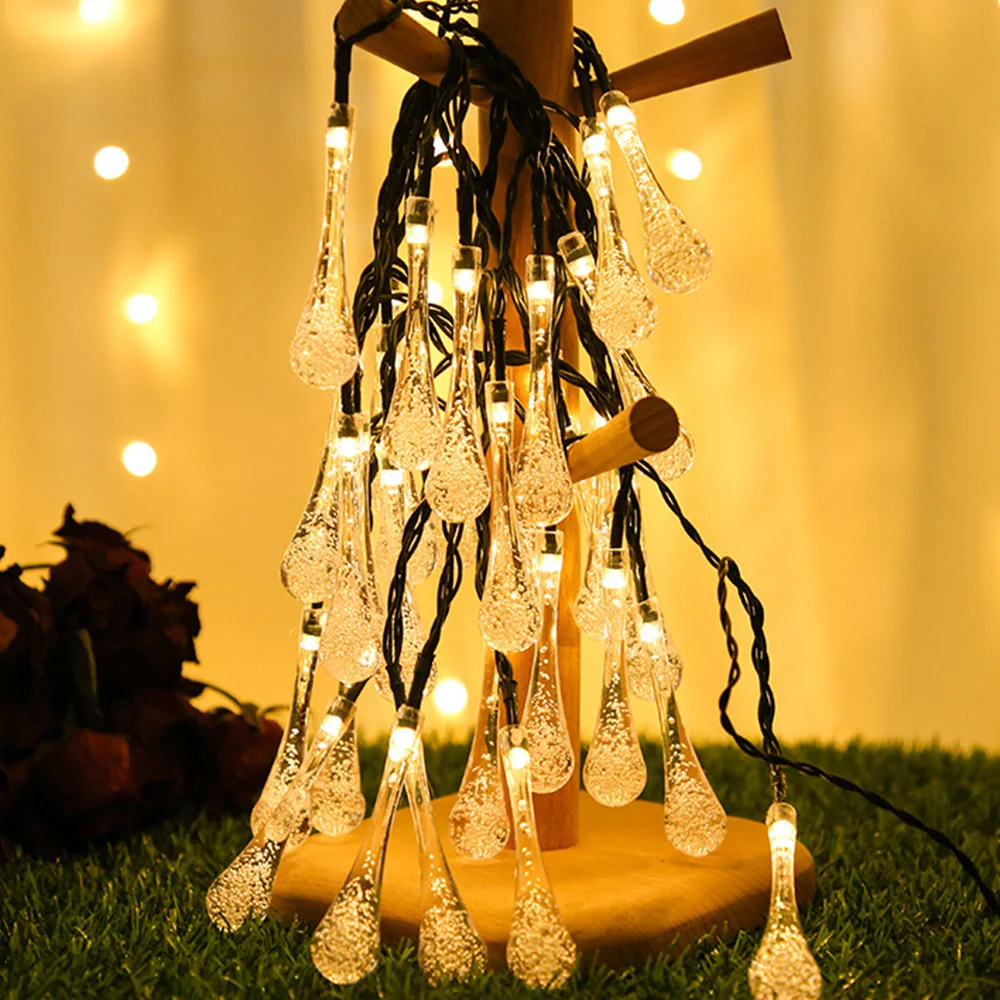 6M 30LED Solar Bulb Light String Solar Powered Garden Lights Droplet Bulbs Fairy String Light For Outdoor Garden Decoration
6M 30LED Solar Bulb Light String Solar Powered Garden Lights Droplet Bulbs Fairy String Light For Outdoor Garden Decoration