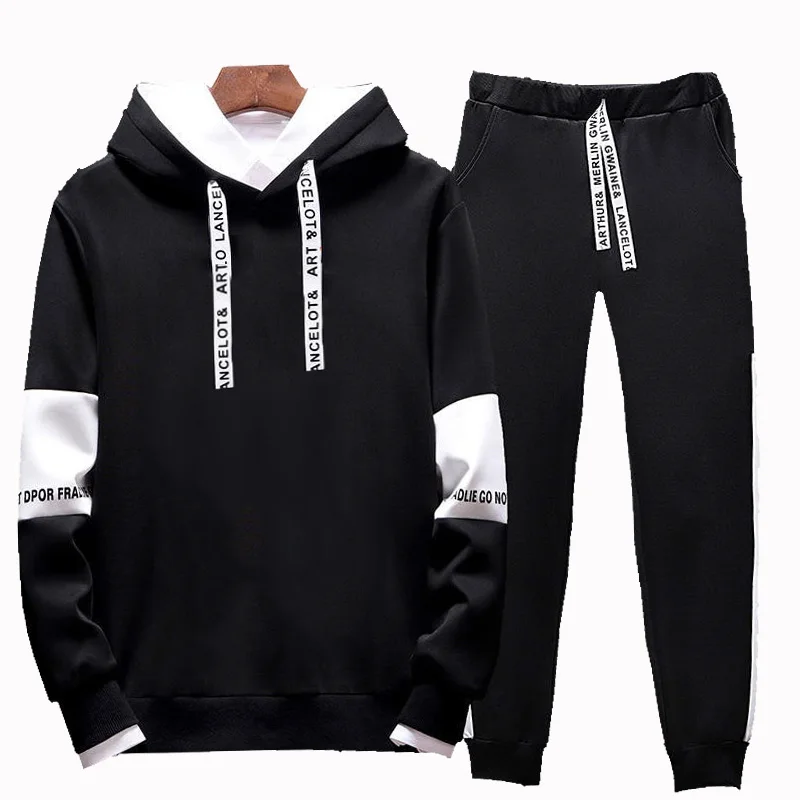 Autumn suit, Hoodie, patchwork sweater, sweatshirt and ankle band pants, two piece set, new street style
Autumn suit, Hoodie, patchwork sweater, sweatshirt and ankle band pants, two piece set, new street style