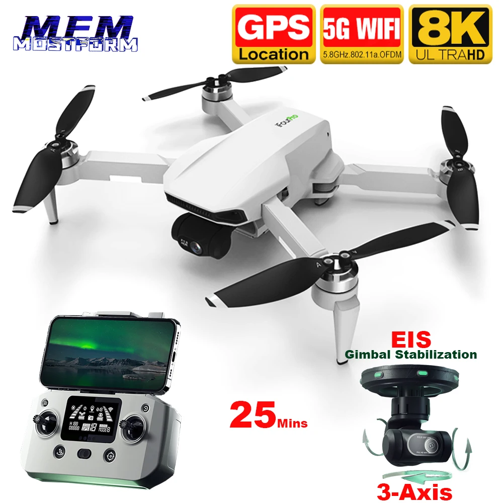 MFM 3-Axis Gimbal Drone with Camera 8K HD GPS Brushless Professional 5G WiFi FPV 6K Quadcopter Dron 4K iCamera4 Pro RC PK F11
MFM 3-Axis Gimbal Drone with Camera 8K HD GPS Brushless Professional 5G WiFi FPV 6K Quadcopter Dron 4K iCamera4 Pro RC PK F11