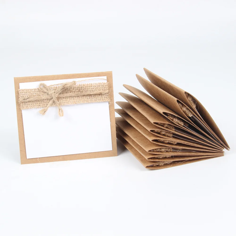 Сельских Стиль льна в стиле ретро серии Бумага приглашения на свадьбу с бантом карточный стол Бумага карты знак в сиденье карты 10 шт./упак.
Сельских Стиль льна в стиле ретро серии Бумага приглашения на свадьбу с бантом карточный стол Бумага карты знак в сиденье карты 10 шт./упак.