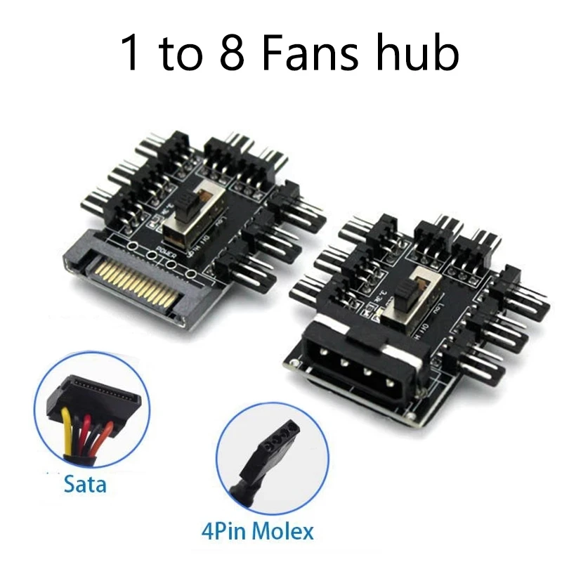 Разветвитель кулера, устройство для охлаждения компьютера, Sata Molex, кабель для майнинга, 1-8 дюймов, 3 контакта, 12 В, 4-контактный/SATA адаптер
Разветвитель кулера, устройство для охлаждения компьютера, Sata Molex, кабель для майнинга, 1-8 дюймов, 3 контакта, 12 В, 4-контактный/SATA адаптер