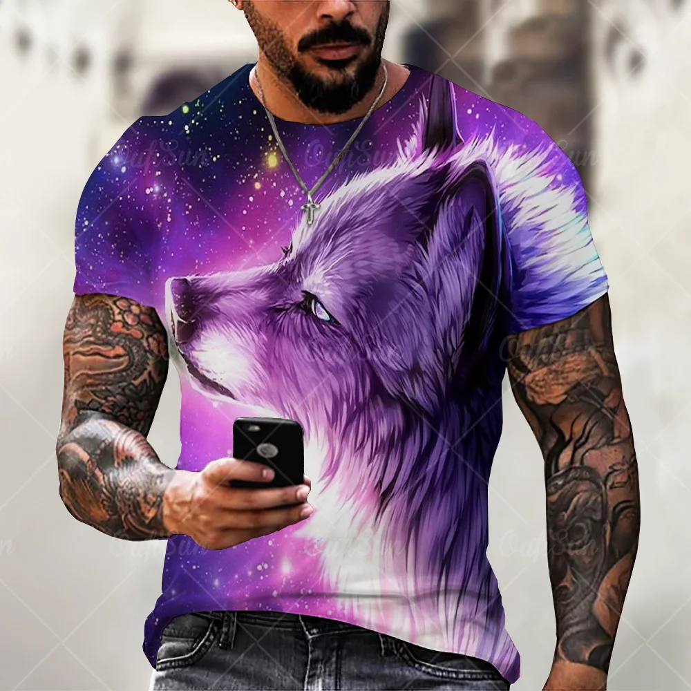Wolf Print Summer Trendy Streetwear T Shirt Men Animal Pattern Short Sleeve Tees Tops Oversize O Neck Unisex Casual Clothes 
Wolf Print Summer Trendy Streetwear T Shirt Men Animal Pattern Short Sleeve Tees Tops Oversize O Neck Unisex Casual Clothes