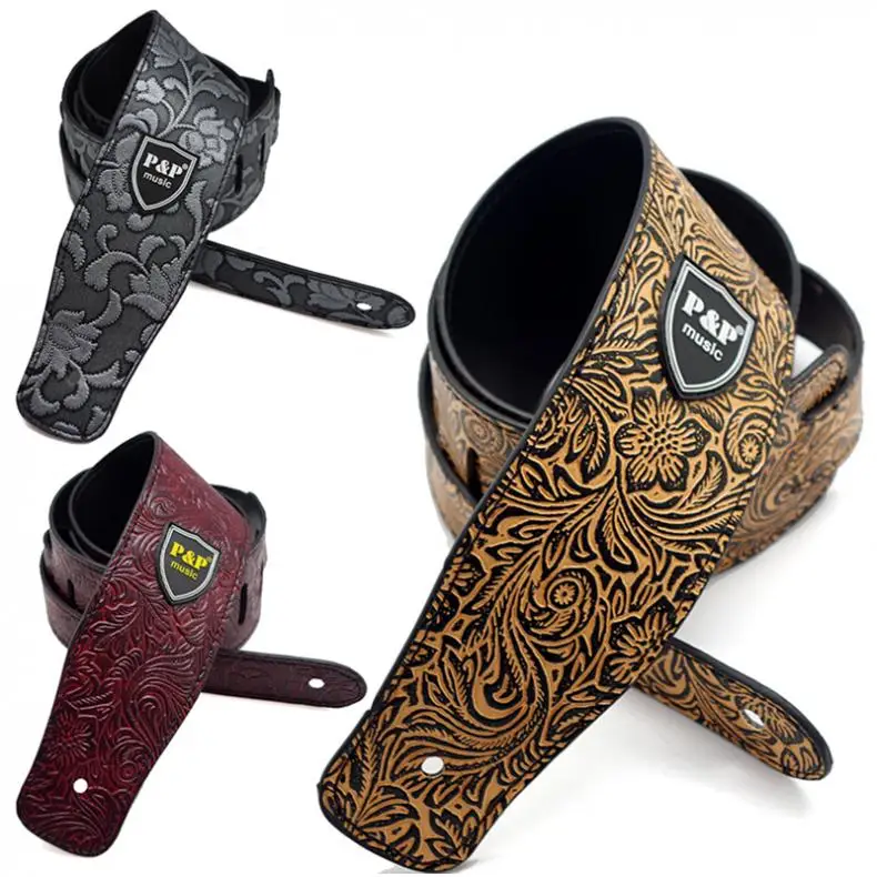 Guitar Strap Adjustable PU Leather Embossed Guitar Strap for Guitar Bass 4 Colors Optional
Guitar Strap Adjustable PU Leather Embossed Guitar Strap for Guitar Bass 4 Colors Optional