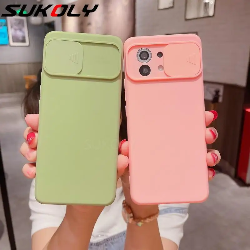 Slide Camera Protection Silicone Case For Xiaomi Mi 11 Lite 10T Poco F3 Redmi Note 10 9 8 Pro 8T 9A Plain Shockproof Back Cover
Slide Camera Protection Silicone Case For Xiaomi Mi 11 Lite 10T Poco F3 Redmi Note 10 9 8 Pro 8T 9A Plain Shockproof Back Cover