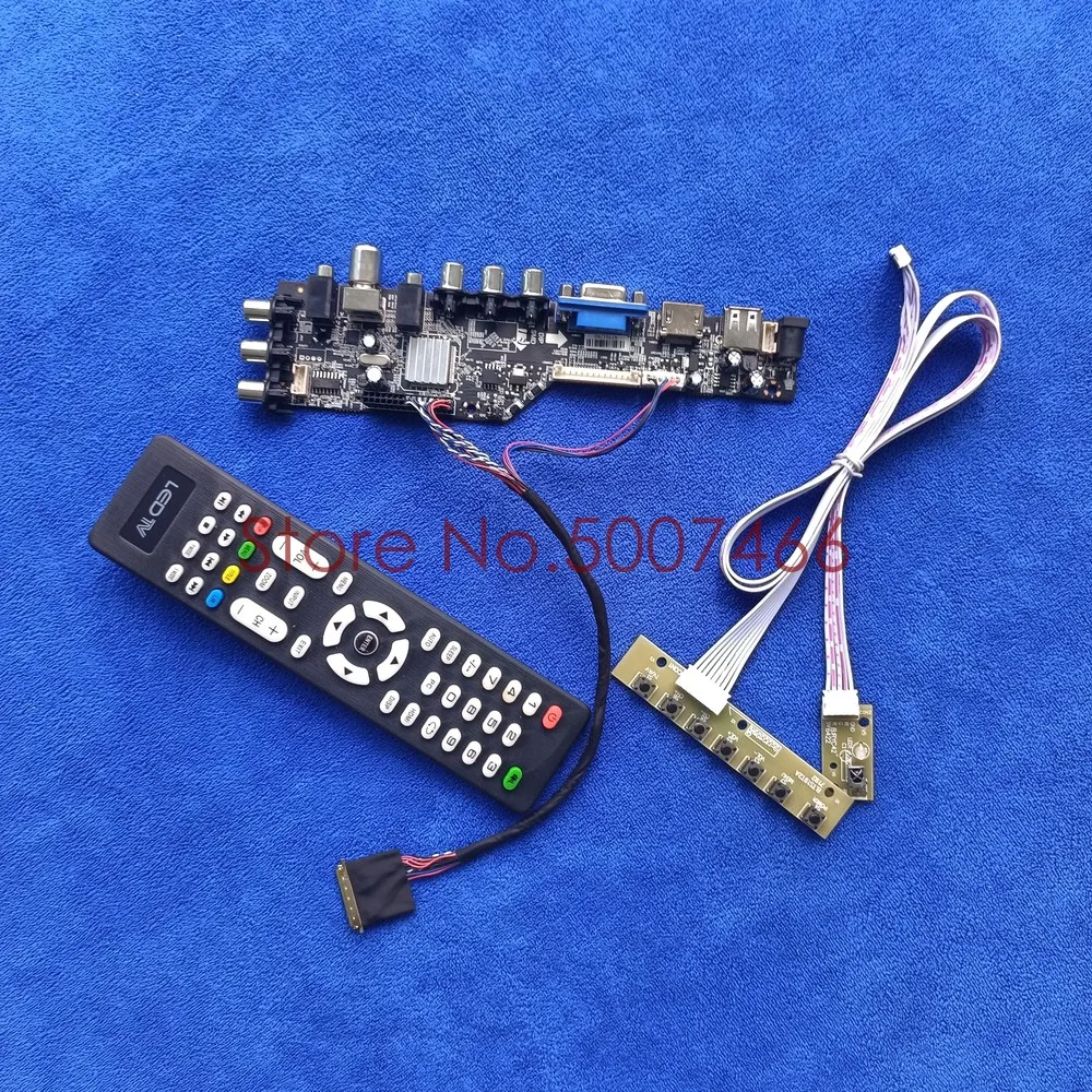For LTN140KT01-001/301 1600*900 display LVDS 40-Pin DVB digital VGA USB AV TV 3663 universal LCD Controller board DIY Kit
For LTN140KT01-001/301 1600*900 display LVDS 40-Pin DVB digital VGA USB AV TV 3663 universal LCD Controller board DIY Kit