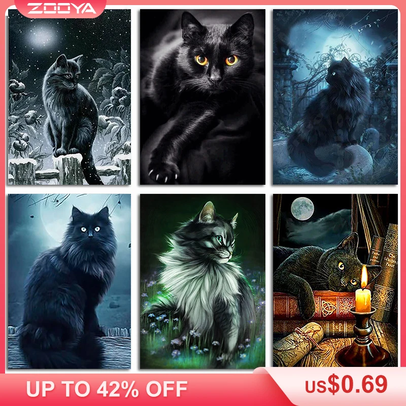 ZOOYA 5D DIY Diamond Embroidery Night Forest Moon Black Cat Diamond Painting Cross Stitch Full Drill Mosaic Decoration BK449
ZOOYA 5D DIY Diamond Embroidery Night Forest Moon Black Cat Diamond Painting Cross Stitch Full Drill Mosaic Decoration BK449