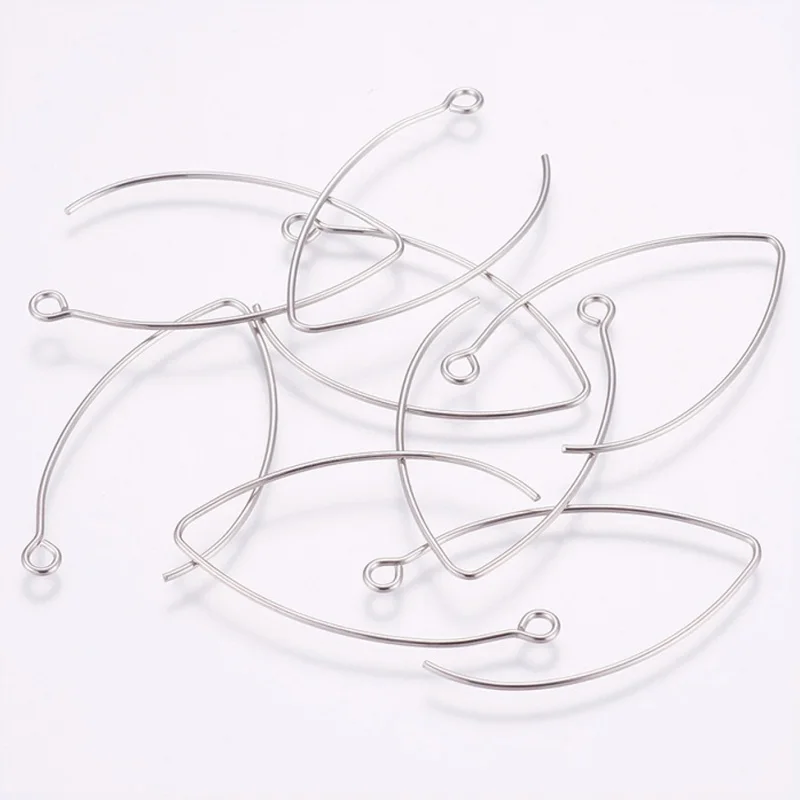 304 Stainless Steel Earring Hooks Clasps Findings Components for Jewelry Making DIY Earring 41x22x1mm Hole: 2mm
304 Stainless Steel Earring Hooks Clasps Findings Components for Jewelry Making DIY Earring 41x22x1mm Hole: 2mm