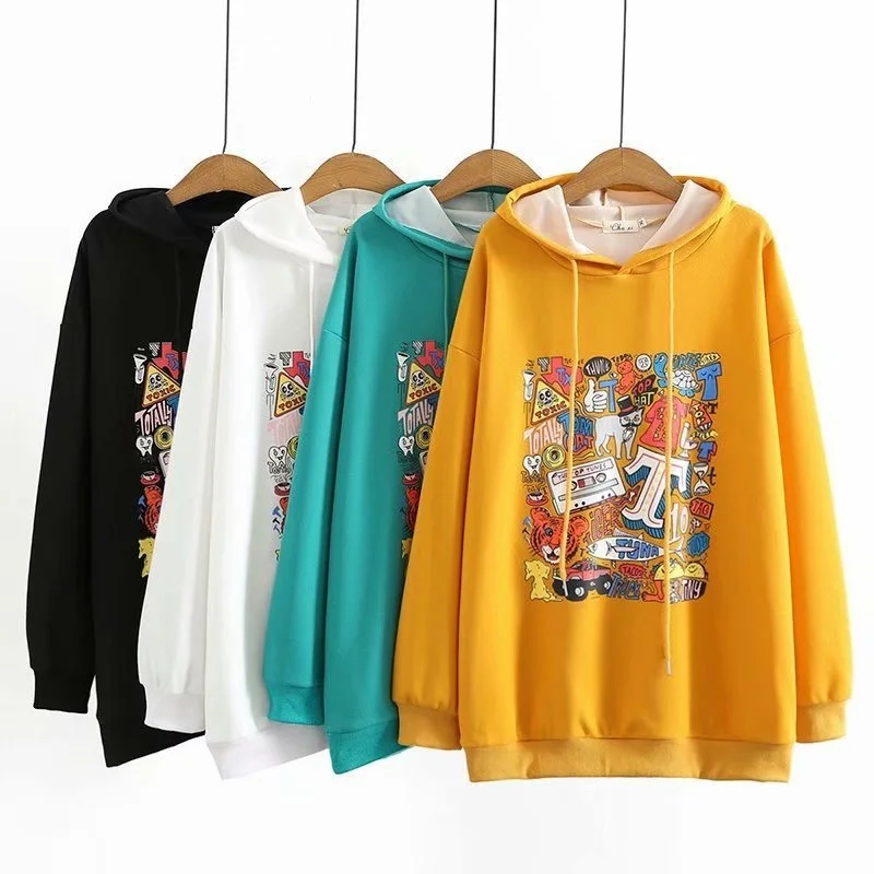 Plus Size Women's Hooded Casual Hoodies Casual Cute Printed Pullovers Large Size A-line Outerwear
Plus Size Women's Hooded Casual Hoodies Casual Cute Printed Pullovers Large Size A-line Outerwear