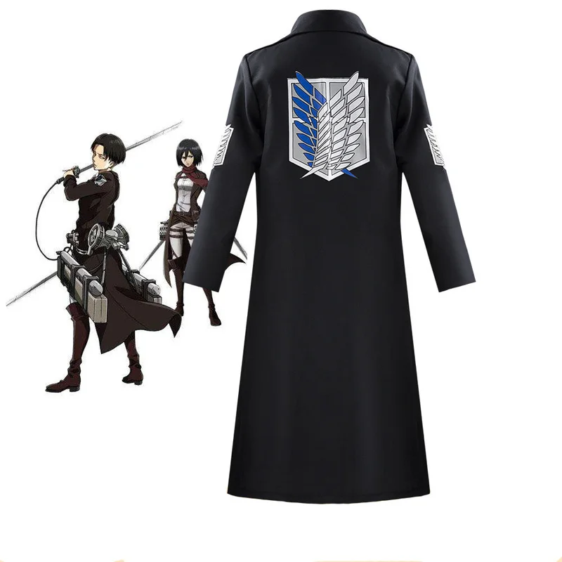 Attack On Titan Long Trench Coat Japanese Anime Shingeki No Kyojin Scout Regiment Belt Set Skirt Cosplay Costume Black Cloak New
Attack On Titan Long Trench Coat Japanese Anime Shingeki No Kyojin Scout Regiment Belt Set Skirt Cosplay Costume Black Cloak New