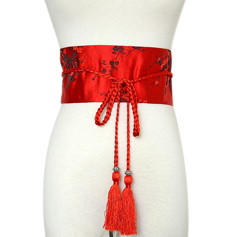 1 Pcs Retro Japanese Style Wide Corset Cummer Bunds Kimono Belt Print Bathrobe Waistband Fashion Long Skirt Satin Belt 
1 Pcs Retro Japanese Style Wide Corset Cummer Bunds Kimono Belt Print Bathrobe Waistband Fashion Long Skirt Satin Belt