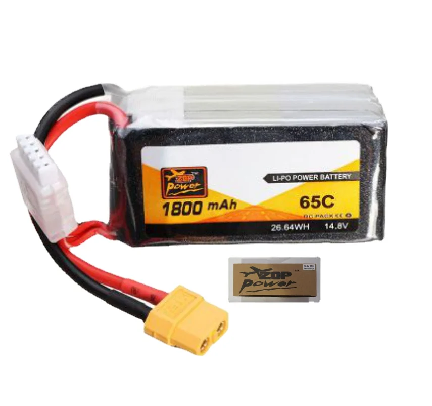 12 years ZOP manufacturer's model airplane battery 14.8V1800mAh65C multi-axis traversing machine ship model water gun lithium
12 years ZOP manufacturer's model airplane battery 14.8V1800mAh65C multi-axis traversing machine ship model water gun lithium