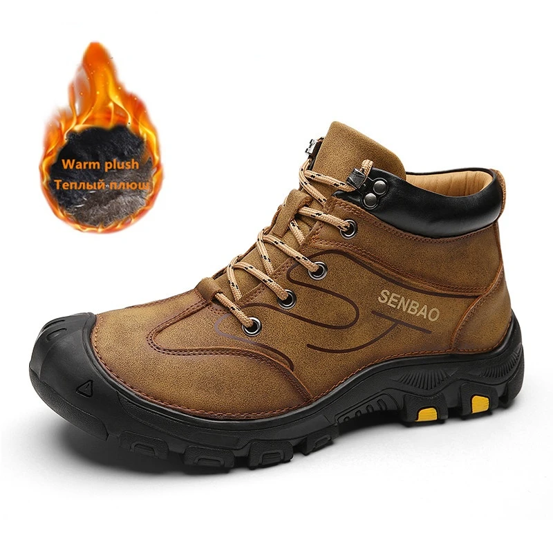 Brand Winter Men's Boots Warm Men's Snow Boots Waterproof Leather Men Hiking Boots Outdoor Sneakers Men Work Boots Men's Shoes
Brand Winter Men's Boots Warm Men's Snow Boots Waterproof Leather Men Hiking Boots Outdoor Sneakers Men Work Boots Men's Shoes