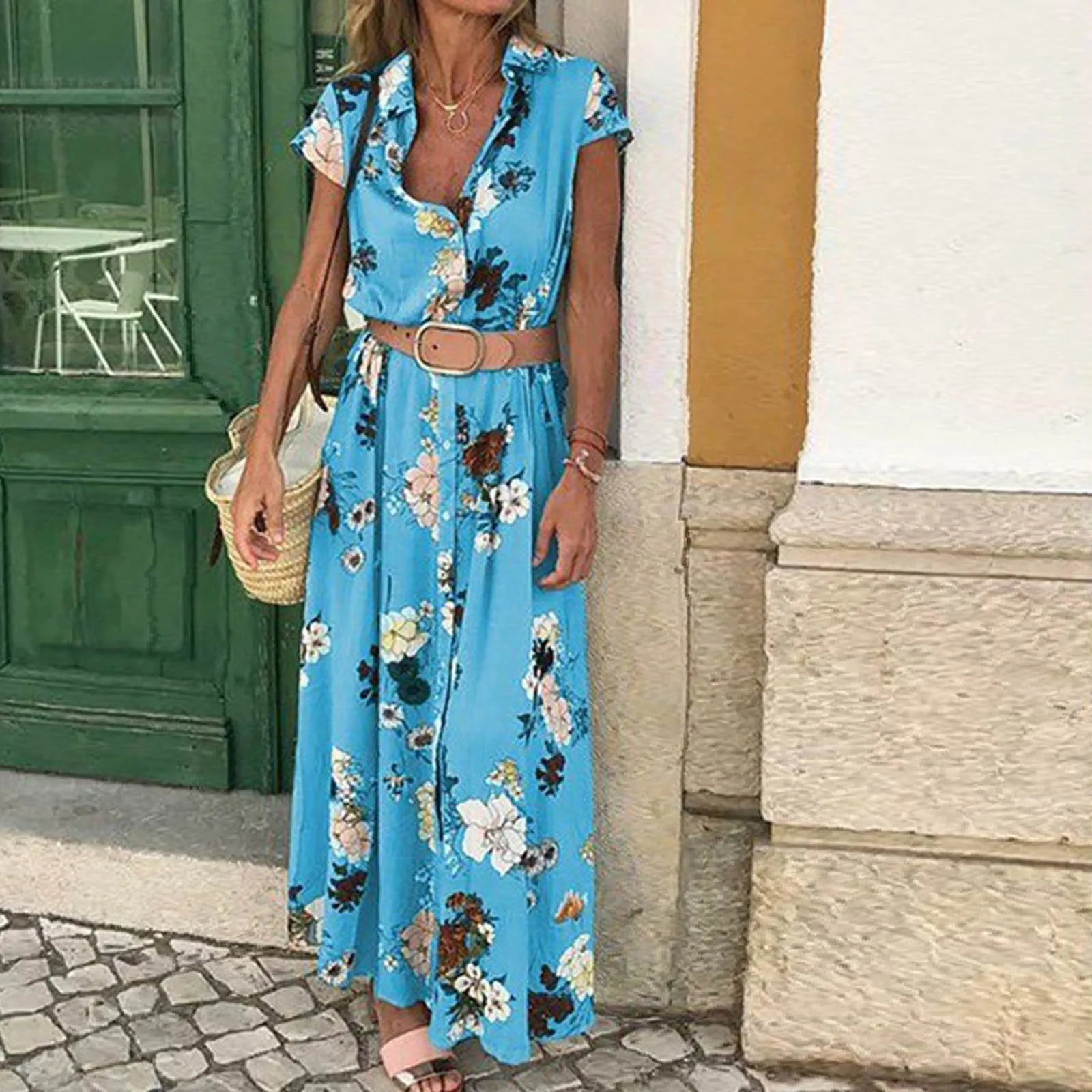 dresses for women 2021 Women's Bohemian Retro Ethnic Printed Resort Style V-neck Tie Button Long Dress robe femme
dresses for women 2021 Women's Bohemian Retro Ethnic Printed Resort Style V-neck Tie Button Long Dress robe femme