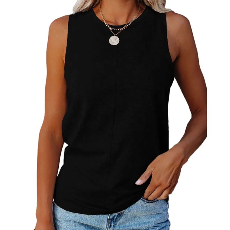 Summer Solid Vest Ladies Sleeveless Loose Tank Tops Womens O-neck Baggy Sport T-shirt
Summer Solid Vest Ladies Sleeveless Loose Tank Tops Womens O-neck Baggy Sport T-shirt