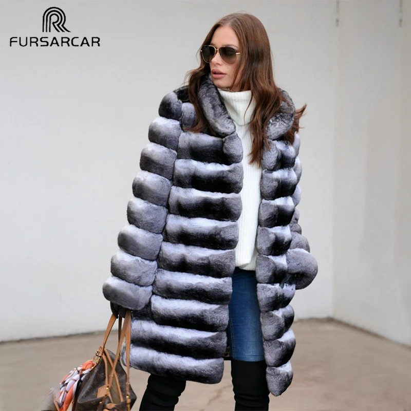 FURSARCAR роскошные женские Настоящий мех кролика Теплая плотная зимняя куртка на натуральный куртка с мехом кролика рекс с меховой воротник Женская зимняя обувь верхняя одежда
FURSARCAR роскошные женские Настоящий мех кролика Теплая плотная зимняя куртка на натуральный куртка с мехом кролика рекс с меховой воротник Женская зимняя обувь верхняя одежда