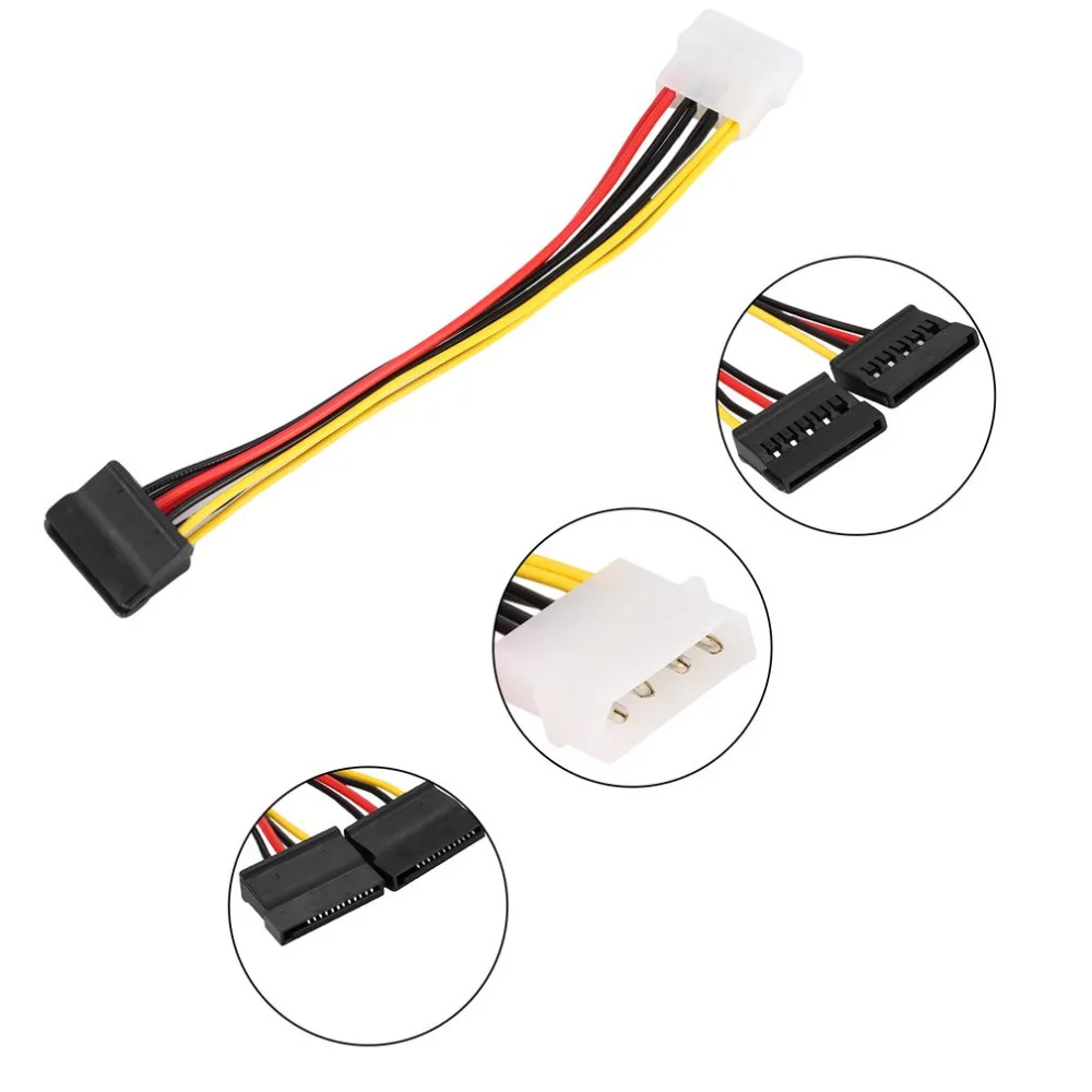 Кабель адаптера питания для жесткого диска Serial ATA SATA 4 Pin IDE Molex/2 15 1 шт. | Компьютеры
