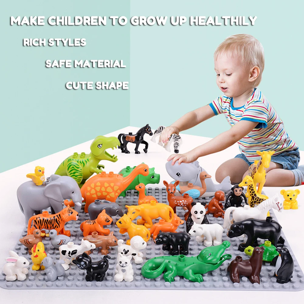 Grassland Jungle Ocean Pasture Scenes Series Set Bricks Big Size Animals Kits Building Blocks Educational Christmas Toys
Grassland Jungle Ocean Pasture Scenes Series Set Bricks Big Size Animals Kits Building Blocks Educational Christmas Toys