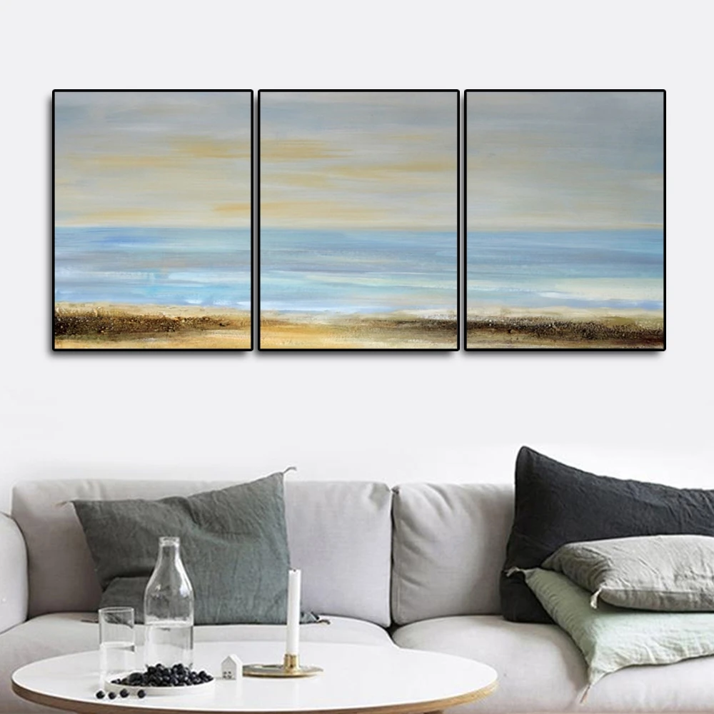 Canvas Art Oil Painting Seaside Beach Nordic Art Poster Picture Wall Decor Modern Home Decoration For Living room 3 Panel
Canvas Art Oil Painting Seaside Beach Nordic Art Poster Picture Wall Decor Modern Home Decoration For Living room 3 Panel