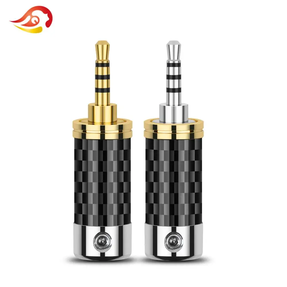 QYFANG 2.5mm 4 Pole Stereo Adapter Carbon Fiber Audio Jack Rhodium Plated Earphone Plug Wire Connector For AK320 380 Headphone
QYFANG 2.5mm 4 Pole Stereo Adapter Carbon Fiber Audio Jack Rhodium Plated Earphone Plug Wire Connector For AK320 380 Headphone