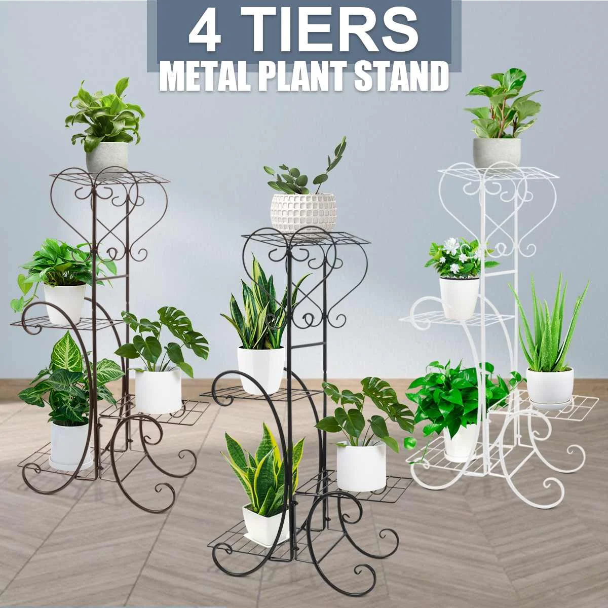 4 Tier Metal Plant Stand Display Shelf Holder Home Indoor Outdoors Office Workplace Decor Garden Balcony Flower Pot Shelf Rack
4 Tier Metal Plant Stand Display Shelf Holder Home Indoor Outdoors Office Workplace Decor Garden Balcony Flower Pot Shelf Rack