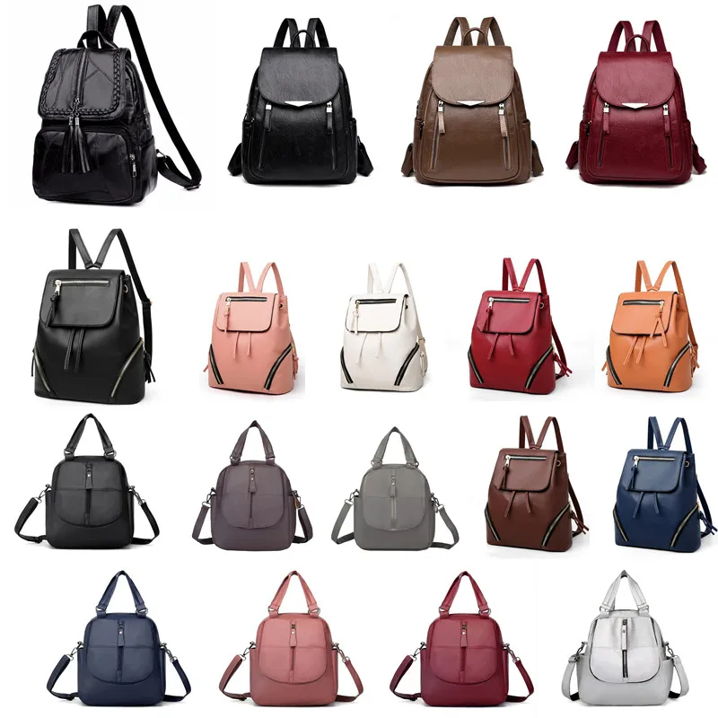 2021 Women's PU Leather Backpack School Bag Classic Black Waterproof Travel Multi-Function Shoulder Bag
2021 Women's PU Leather Backpack School Bag Classic Black Waterproof Travel Multi-Function Shoulder Bag