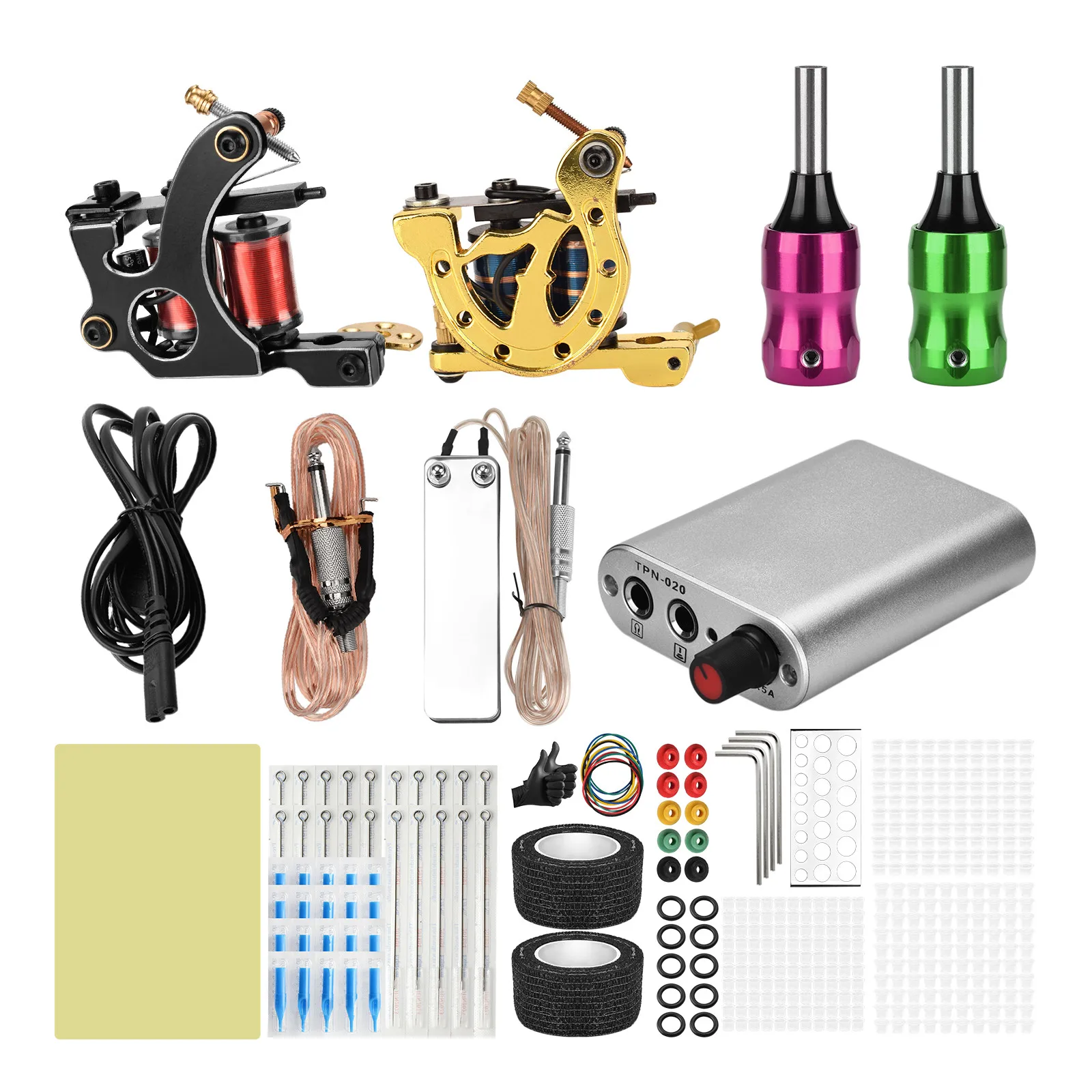 Coil Tattoo Machine Set Kit Tattoo Completo Kit de Tatuaje Completo Profesional Permanent Makeup Supplies Kits de Tatuagem
Coil Tattoo Machine Set Kit Tattoo Completo Kit de Tatuaje Completo Profesional Permanent Makeup Supplies Kits de Tatuagem