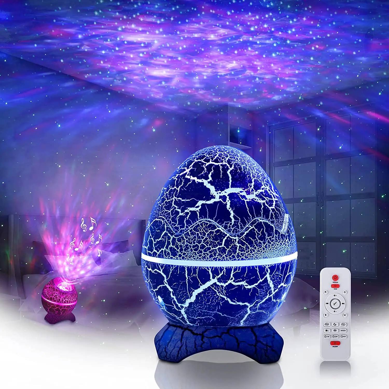 LED Starry Sky Galaxy Projector Light, Night Light Projector with Soothing Aurora Effects, White Noise for Sleep.
LED Starry Sky Galaxy Projector Light, Night Light Projector with Soothing Aurora Effects, White Noise for Sleep.