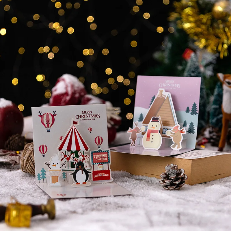 3D Pop Up Greeting Cards with Envelope Friend Family Blessing Postcard for Birthday New Year Christmas Gifts Xmas Decoration
3D Pop Up Greeting Cards with Envelope Friend Family Blessing Postcard for Birthday New Year Christmas Gifts Xmas Decoration